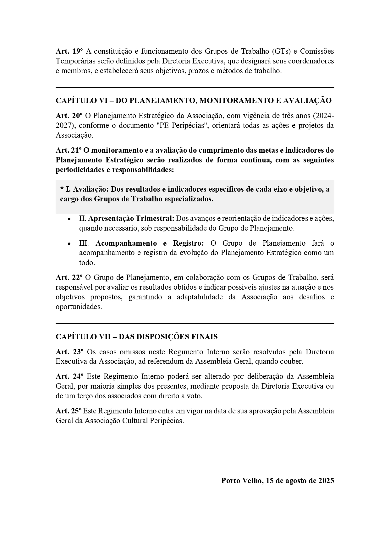 Regimento Interno